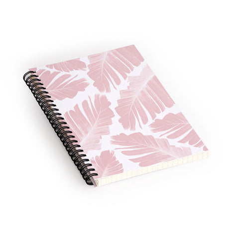 Anita's & Bella's Artwork Blush Banana Leaves Dream 11 Spiral Notebook
