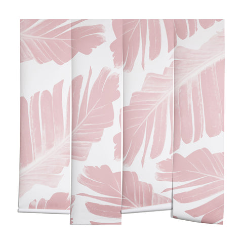 Anita's & Bella's Artwork Blush Banana Leaves Dream 11 Wall Mural