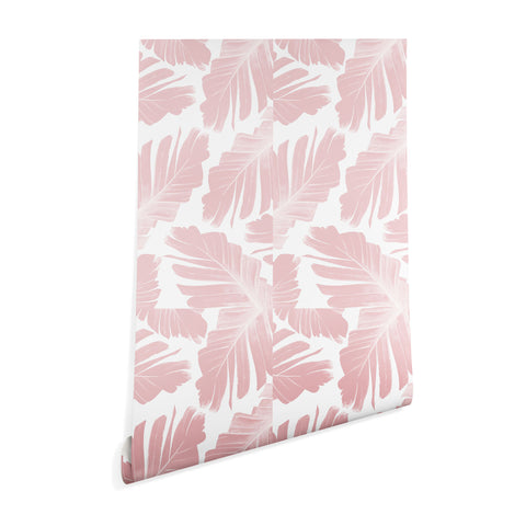 Anita's & Bella's Artwork Blush Banana Leaves Dream 11 Wallpaper