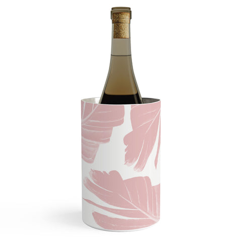 Anita's & Bella's Artwork Blush Banana Leaves Dream 11 Wine Chiller