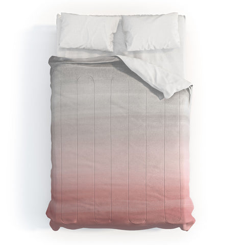 Anita's & Bella's Artwork Blush Gray Watercolor 1 Comforter