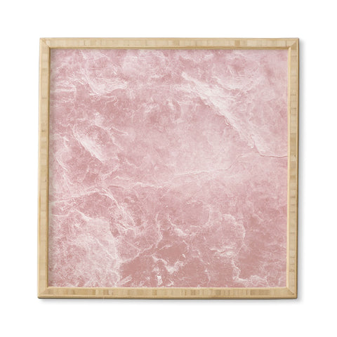 Anita's & Bella's Artwork Enigmatic Blush Pink Marble 1 Framed Wall Art
