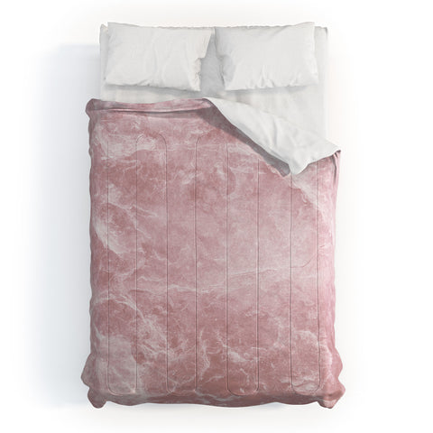 Anita's & Bella's Artwork Enigmatic Blush Pink Marble 1 Comforter