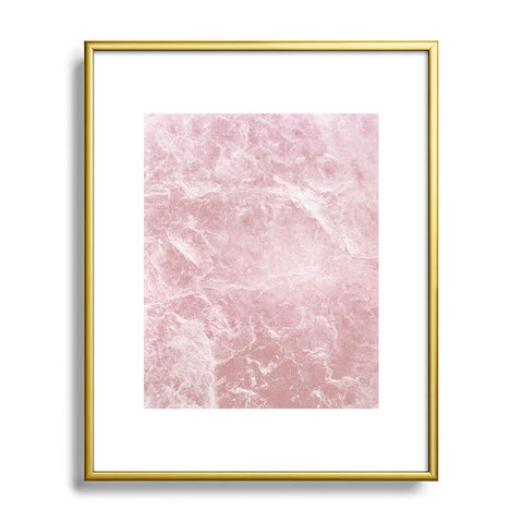 Anita's & Bella's Artwork Enigmatic Blush Pink Marble 1 Metal Framed Art Print