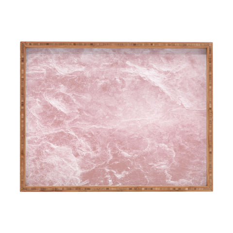 Anita's & Bella's Artwork Enigmatic Blush Pink Marble 1 Rectangular Tray