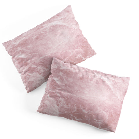 Anita's & Bella's Artwork Enigmatic Blush Pink Marble 1 Pillow Shams