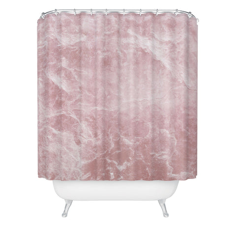 Anita's & Bella's Artwork Enigmatic Blush Pink Marble 1 Shower Curtain