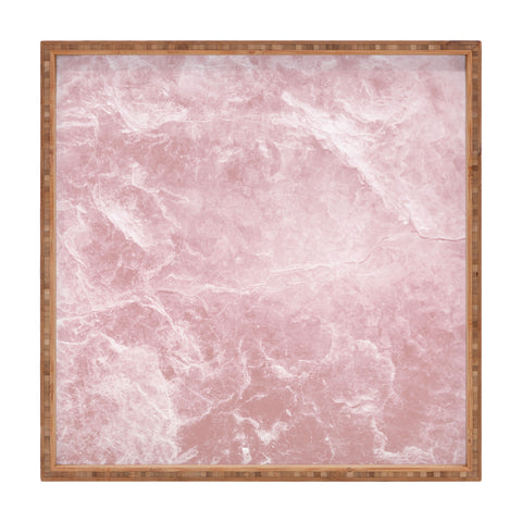 Anita's & Bella's Artwork Enigmatic Blush Pink Marble 1 Square Tray