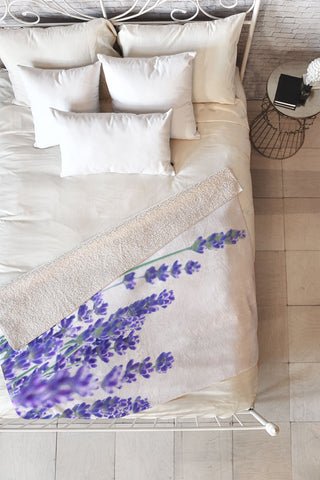 Anita's & Bella's Artwork Fresh Lavender 1 Fleece Throw Blanket