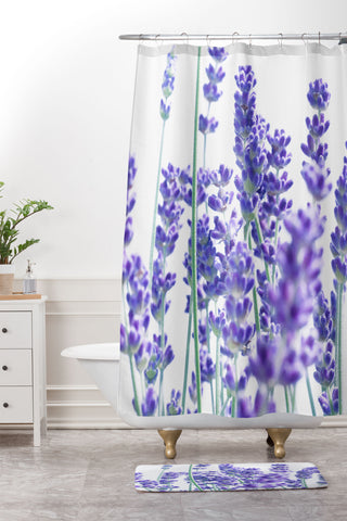 Anita's & Bella's Artwork Fresh Lavender 1 Shower Curtain And Mat