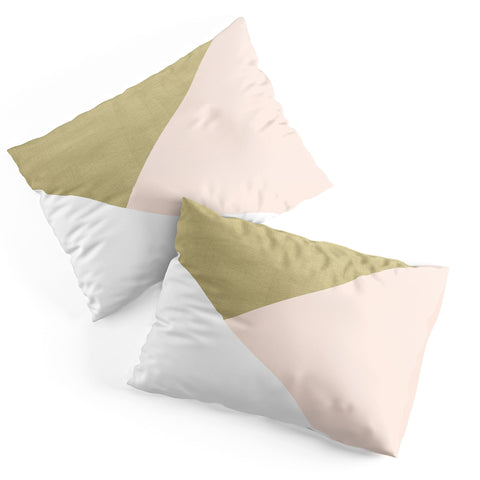 Anita's & Bella's Artwork Gold meets Blush White Pillow Shams