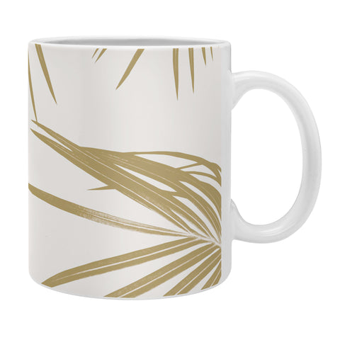 Anita's & Bella's Artwork Gold Palm Leaves Dream 1 Coffee Mug