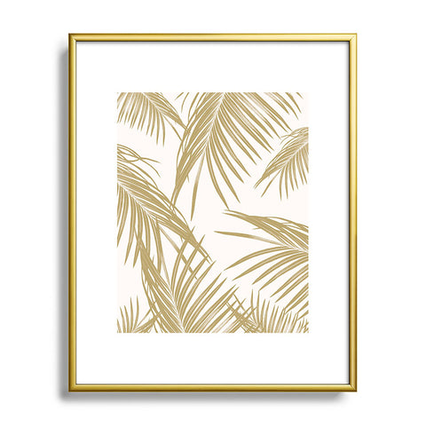 Anita's & Bella's Artwork Gold Palm Leaves Dream 1 Metal Framed Art Print