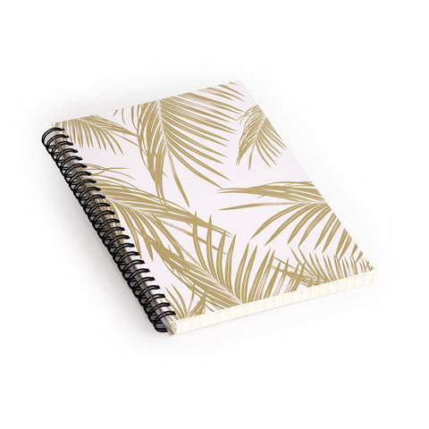 Anita's & Bella's Artwork Gold Palm Leaves Dream 1 Spiral Notebook