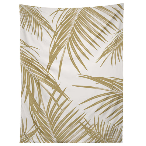 Anita's & Bella's Artwork Gold Palm Leaves Dream 1 Tapestry