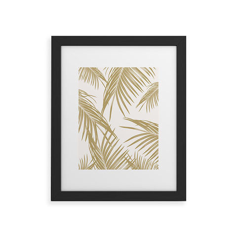 Anita's & Bella's Artwork Gold Palm Leaves Dream 1 Framed Art Print