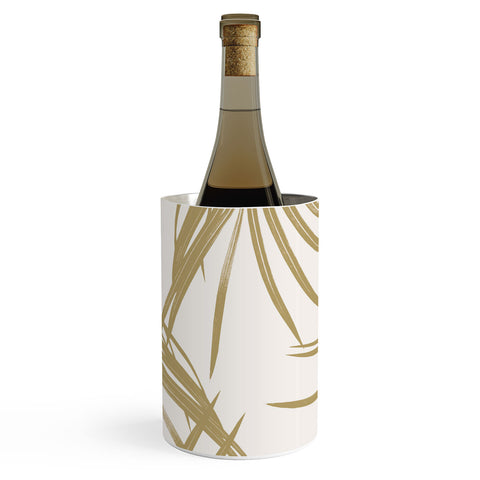 Anita's & Bella's Artwork Gold Palm Leaves Dream 1 Wine Chiller