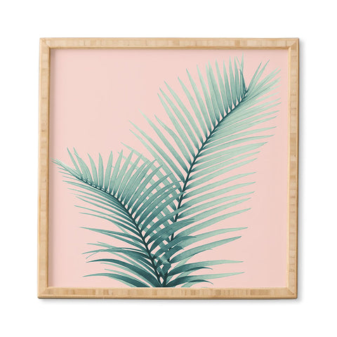 Anita's & Bella's Artwork Intertwined Palm Leaves in Love Framed Wall Art