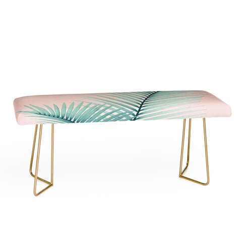 Anita's & Bella's Artwork Intertwined Palm Leaves in Love Bench
