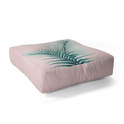 Anita's & Bella's Artwork Intertwined Palm Leaves in Love Floor Pillow Square