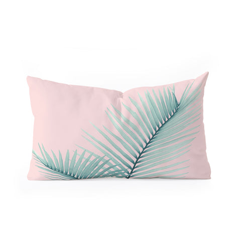 Anita's & Bella's Artwork Intertwined Palm Leaves in Love Oblong Throw Pillow