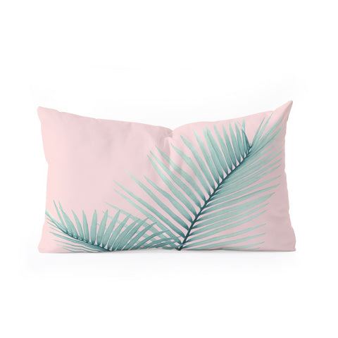 Anita's & Bella's Artwork Intertwined Palm Leaves in Love Oblong Throw Pillow