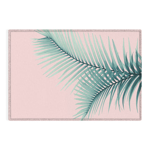 Anita's & Bella's Artwork Intertwined Palm Leaves in Love Outdoor Rug