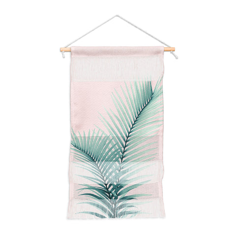 Anita's & Bella's Artwork Intertwined Palm Leaves in Love Wall Hanging Portrait