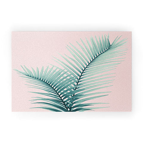 Anita's & Bella's Artwork Intertwined Palm Leaves in Love Welcome Mat
