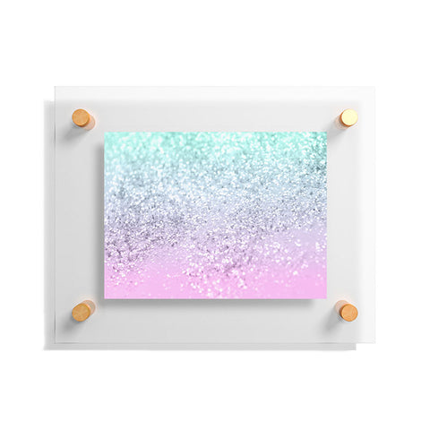 Anita's & Bella's Artwork Mermaid Girls Glitter 2 2019 Pastel Version Floating Acrylic Print