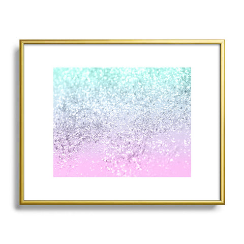 Anita's & Bella's Artwork Mermaid Girls Glitter 2 2019 Pastel Version Metal Framed Art Print