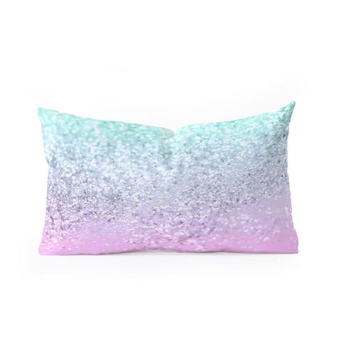 Anita's & Bella's Artwork Mermaid Girls Glitter 2 2019 Pastel Version Oblong Throw Pillow