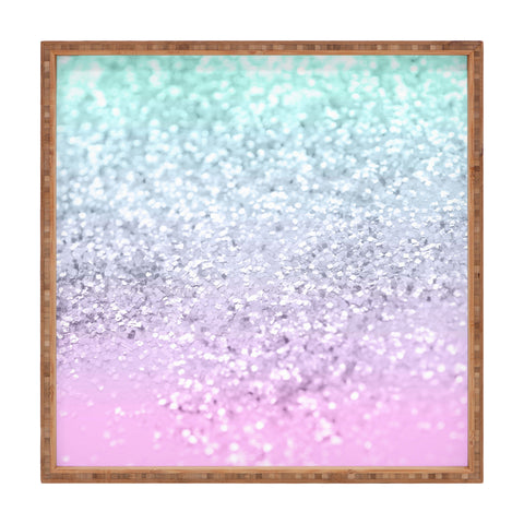 Anita's & Bella's Artwork Mermaid Girls Glitter 2 2019 Pastel Version Square Tray