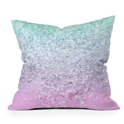 Anita's & Bella's Artwork Mermaid Girls Glitter 2 2019 Pastel Version Throw Pillow