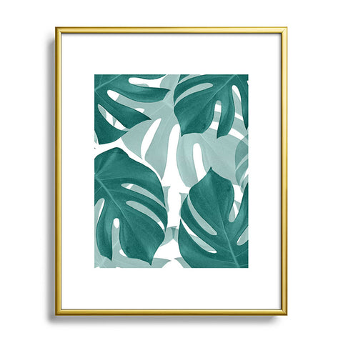 Anita's & Bella's Artwork Monstera Leaves Vibes 1 Metal Framed Art Print