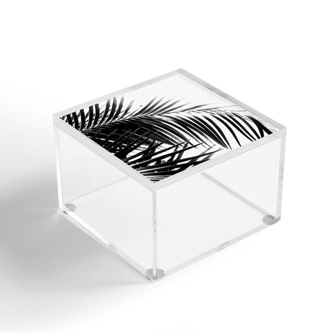 Anita's & Bella's Artwork Palm Leaves Black White Vibes Acrylic Box