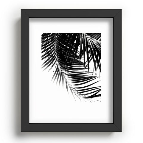 Anita's & Bella's Artwork Palm Leaves BW Vibes 1 Recessed Framing Rectangle