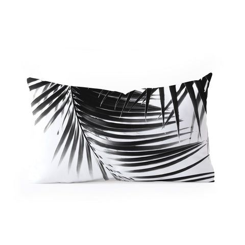 Anita's & Bella's Artwork Palm Leaves BW Vibes 1 Oblong Throw Pillow