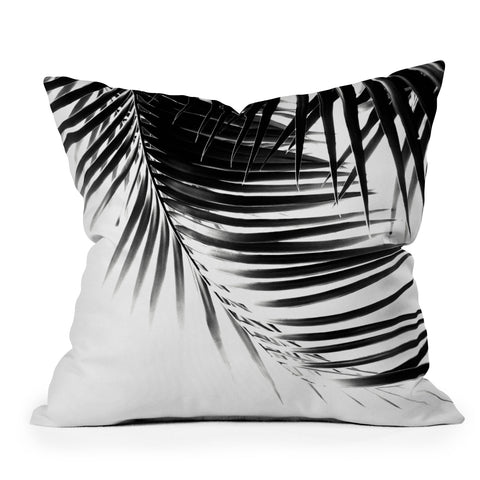 Anita's & Bella's Artwork Palm Leaves BW Vibes 1 Throw Pillow