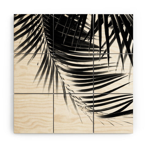 Anita's & Bella's Artwork Palm Leaves BW Vibes 1 Wood Wall Mural