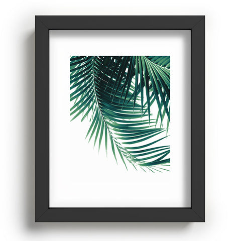 Anita's & Bella's Artwork Palm Leaves Green Vibes 4 Recessed Framing Rectangle