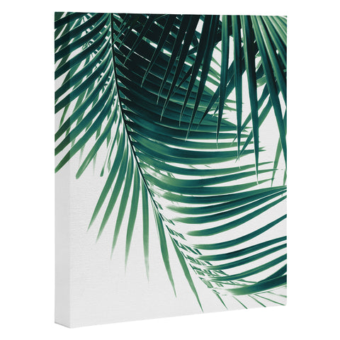 Anita's & Bella's Artwork Palm Leaves Green Vibes 4 Art Canvas