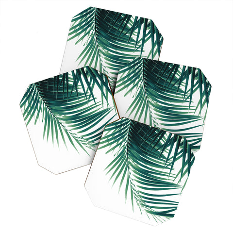 Anita's & Bella's Artwork Palm Leaves Green Vibes 4 Coaster Set