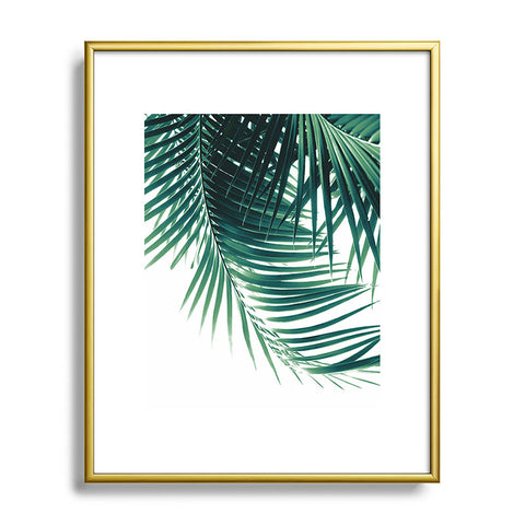 Anita's & Bella's Artwork Palm Leaves Green Vibes 4 Metal Framed Art Print