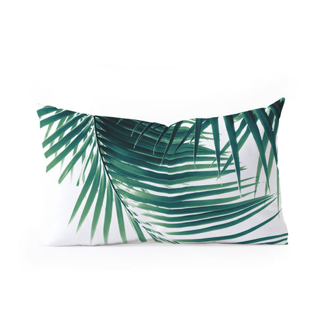 Anita's & Bella's Artwork Palm Leaves Green Vibes 4 Oblong Throw Pillow