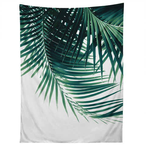Anita's & Bella's Artwork Palm Leaves Green Vibes 4 Tapestry