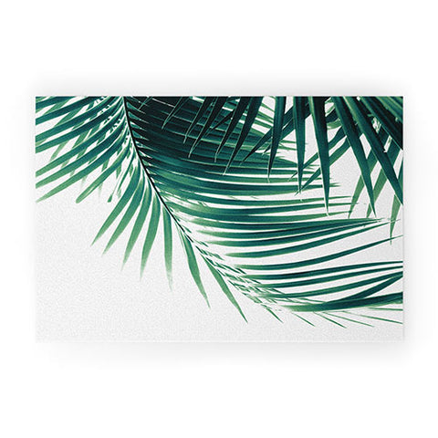 Anita's & Bella's Artwork Palm Leaves Green Vibes 4 Welcome Mat
