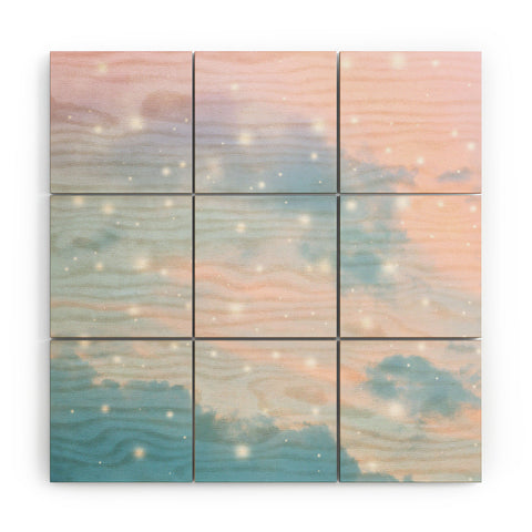 Anita's & Bella's Artwork Pastel Cosmos Dream 2 Wood Wall Mural