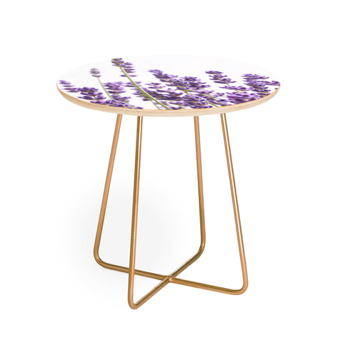 Anita's & Bella's Artwork Purple Lavender 1 Round Side Table