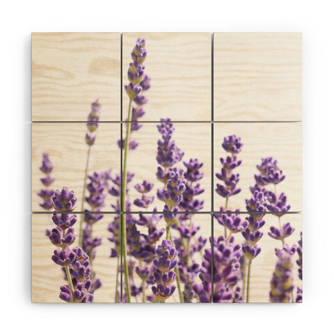 Anita's & Bella's Artwork Purple Lavender 1 Wood Wall Mural